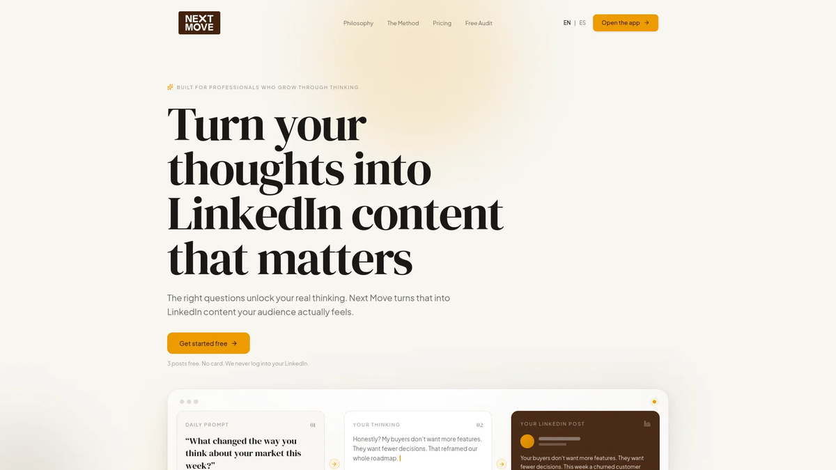 Next Move Landing Page
